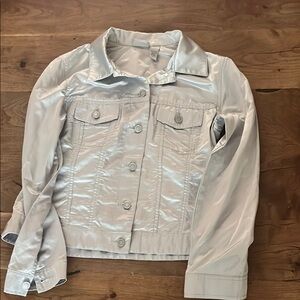 Women's Metallic Bomber Jacket